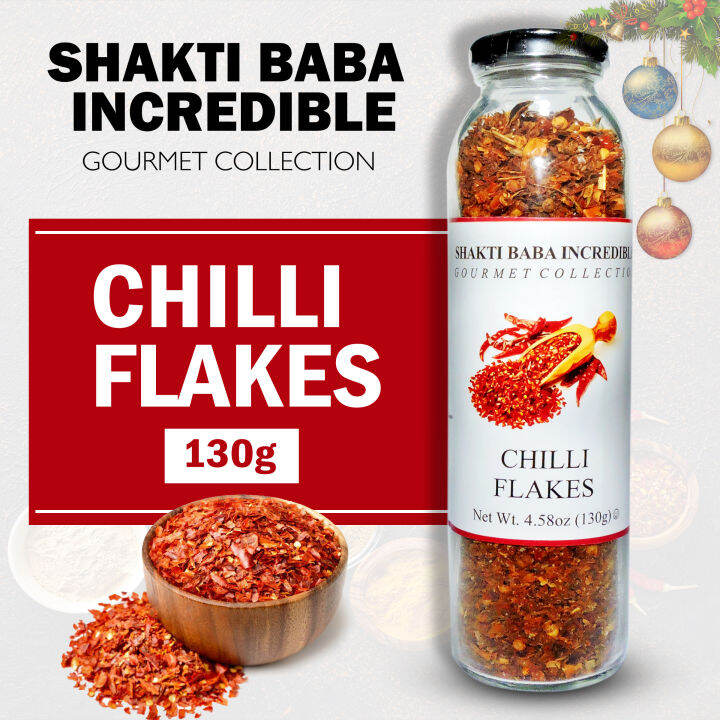Shakti Baba Incredible Gourmet Chilli Flakes 130g Long Bottle Lazada PH
