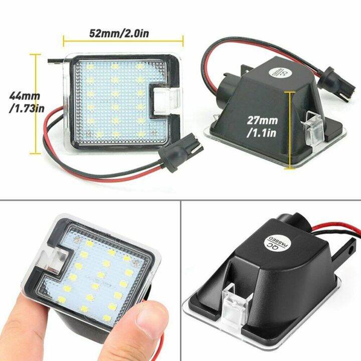 ไฟไฟ-led-รถยนต์ทางเดินใต้กระจกด้านข้างมองหลังสำหรับ-mondeo-โฟกัส-mk4-kuga-dopo-escape-c-max