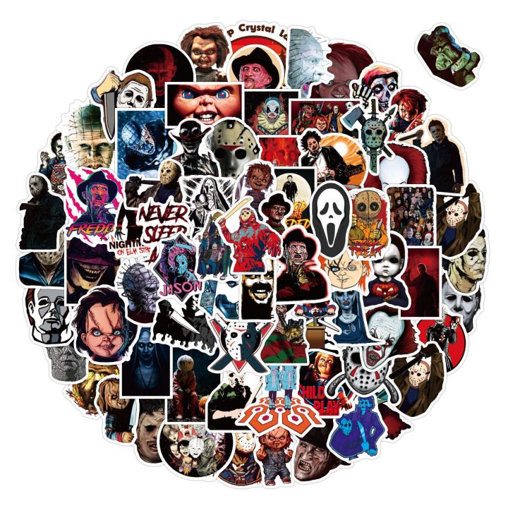 10-30-50pcs-horror-movie-thriller-character-graffiti-waterproof-sticker-guitar-notebook-refrigerator-water-cup-wholesale-stickers-labels