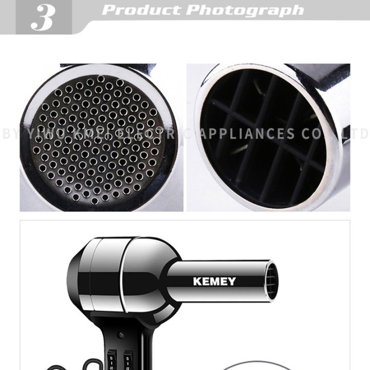 kemei-professional-salon-hair-dryer-with-concentrator-2-heat-speeds-hairdresser-dedicated-4000w-high-power-lightweigt-metal-body