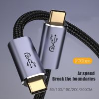 （A Boutique）❦สายวิดีโอและเสียง100W 8K 60HZ USB 3.2 Type C สายข้อมูลเคเบิล PD ชาร์จเร็ว20Gbps สำหรับ Xiaomi OPPO Huawei