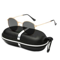 LouisWill ผู้ชายแว่นตากันแดดคลาสสิกแว่นตาแฟชั่น UV400แว่นตากันแดด Polarized Retro กรอบโลหะเลนส์ทรงกลมแว่นตากันแดดกิจกรรมกลางแจ้งแว่นตากันแดดขับรถแว่นตาตกปลาแผ่นจมูกซิลิโคนแว่นตา Sun