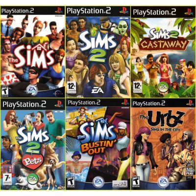 The Sims เดอะซิมส์ ทุกภาค  แผ่นเกม PS2  Playstation 2