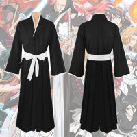 เครื่องแต่งกายคอสเพลย์ B Leach Kuchiki Rukia Kurosaki Ichigo ตาย Pa วิญญาณสังคม Shinigami กิโมโนชุดเต็มพันปีสงครามเลือด