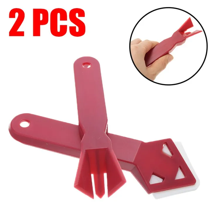 2Pcs Corner Sealant Scraper Caulking Tool Tile Floor Joint Grout
