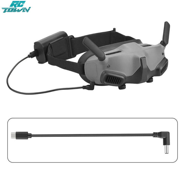 rctown-100-ของแท้แว่นตากันลมสำหรับเที่ยวบินคลิปหลังสายไฟกับแบตเตอรี่ใช้ได้กับ-dji-avata-แว่นตา2ชิ้นอุปกรณ์เสริม