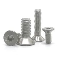 ❡▣∋ 3mm to 100mm DIN7991 Allen hex screw M1.6 M2 M2.5 M3 M4 M5 M6 M8 M10 A2 Hex socket flat hex socket countersunk head screw