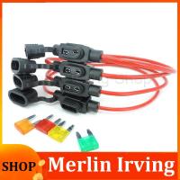 Merlin Irving Shop Small/medium 12V Car Waterproof Fuse Holder Socket TAP ATM APM  10/20/30/40A 10/12awg Blade Car Auto Motorcycle Motorbike Fuse