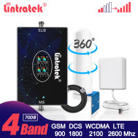 Lintratek Four Band 850 1700 1900 800 2100 1800 2600 สัญญาณ Repeater 2G 3G 4G GSM WCDMA LTE Mobile Booster Network Amplifier