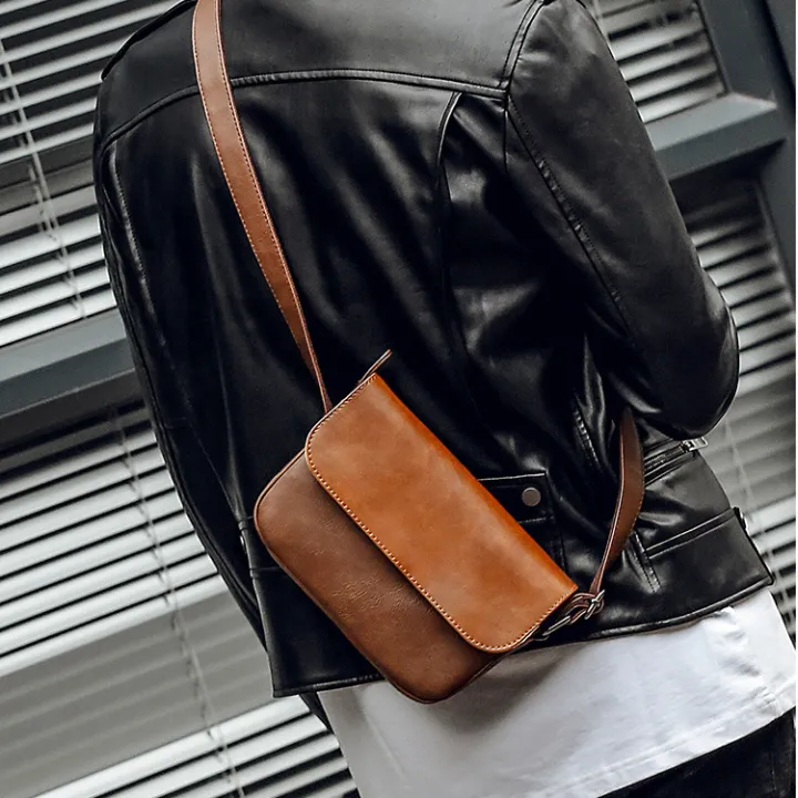 men leather crossbody bag