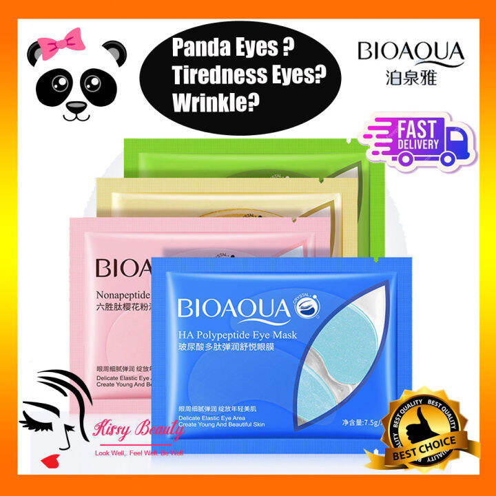 🔥Ready Stock 🇲🇾🔥Bioaqua Eyes Mask (HA Polypeptide / Golden Caviar