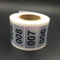 1000 labels 1 to 1000 Uninterrupted Number Stickers Waterproof Black Letters