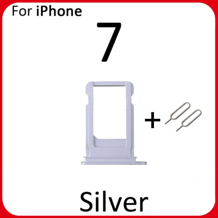 ถาดใส่ซิมการ์ดสำหรับซ็อกเก็ต-iphone-7-iphone-7บวกถาดใส่ซิม-iphone-7ตัวยึดซิมอะแดปเตอร์โครงไส้กรองน้ำมันอะไหล่-lkt37121