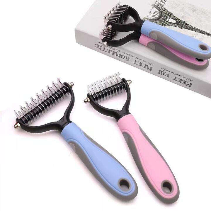 double-sided-pets-fur-knot-cutter-dog-grooming-brush-pet-cat-hair-shedding-removal-comb-brush-pet-dog-grooming-supplies