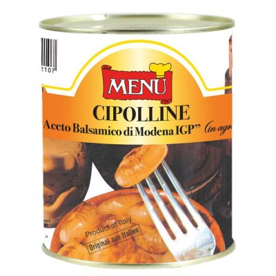 Premium import🔸( x 1) MENU Cipolline all’ Aceto Balsamico Vinegars  (Onions) 820g. หัวหอมในน้ำสัมสายชูบัลซามิค 820 g. [ME06]