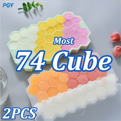 37/74 Cube Silicone Ice Cube Mold Food Grade Ice Maker Large-capacity Ice Trays Reusable Ice Maker with Lids BPA Free Ice Maker Ice Cream Moulds