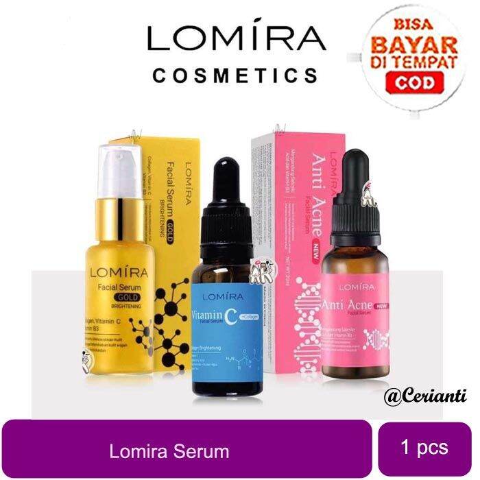 LOMIRA Anti Acne Jerawat Vitamin C Gold Facial Serum With Collagen