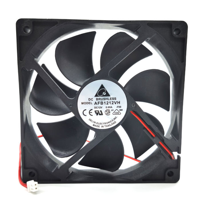 for delta AFB1212SH 12CM 120MM 12025 DC 12V 0.80A Cooling Fan 2pin Double ball 113CFM 120x120x25mm
