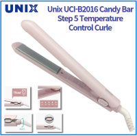 Unix UCI-B2016แคนดี้บาร์แบนเครื่องหนีบผมตรงเครื่องม้วนผมขั้นตอนที่5การควบคุมอุณหภูมิเคลือบเซรามิค5ขั้นตอนการควบคุมอุณหภูมิ5ขั้นตอนการปิดเครื่องอัตโนมัติง่ายอุปกรณ์ล็อคอุ่นเครื่องอย่างรวดเร็ว