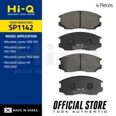 Hi-Q Front Brake Pads for Mitsubishi Lancer GLS/GSR/MX, Galant