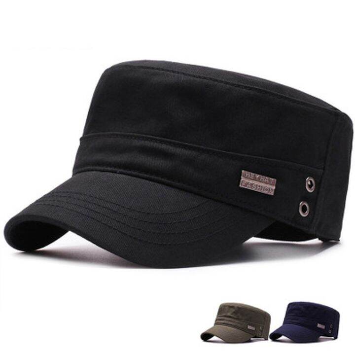 New Spring Military Cap Fashion Classic Cotton Flat Caps Outdoor Sun