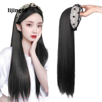 Lijing อุปกรณ์เสริมผมคอสสายคาดผมวิกผมเกลียวหยิกใหญ่สำหรับผู้หญิง