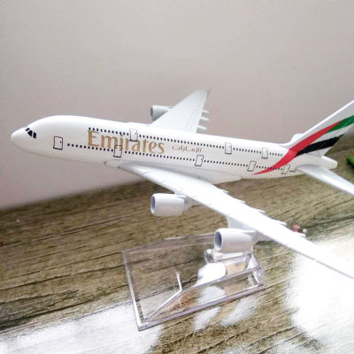 Emirates Airlines A380 Airplane โมเดลเครื่องบินโลหะอัลลอยด์ 380 ขนาด 16ซม.20ซม.