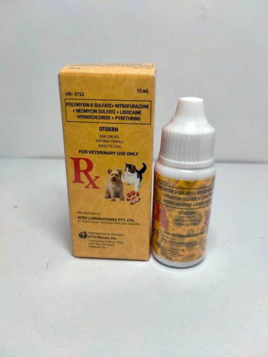 [CLR AGRIVET] OTIDERM EAR DROPS FOR FAST TREATMENT FOR EARMITES AND