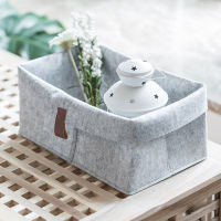 【2023】Nordic Felt Storage Laundry Basket Organizer Living Room Table Sundries Storage Basket Cloth Bedroom Socks Container 【hot】