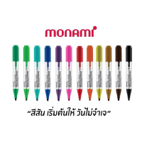 ชุดปากกาไวท์บอร์ด WhiteBoard Monami SigmaFlo Liquid Marker รุ่น 220 หัวกลม แบบเซ็ต ด้ามเทา