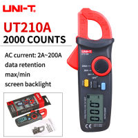 【☼】 Hashair Mart UNI-T Digital Clamp Meter UT210 Series UT210E Clamp Ammeters อุณหภูมิแรงดันไฟฟ้า Tester LCD Ac/dc NCV True Rms Multimeter