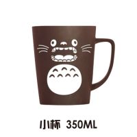 【✆New✆】 JICOC เหยือกกาแฟนมการ์ตูนโตโตโร่พร้อมฝาและช้อนถ้วยน้ำแก้วชาแก้วน้ำครัว