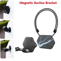 【LZ】▦  Suporte de sucção magnética Quick Release Action Camera Bracket com cordão ajustável Magnetic Action Camera Mount para GoPro