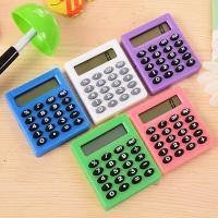 Portable Cartoon Mini Calculator Handheld Pocket Candy Color Small Square Electronic Desktop Calculator School Office Stationery Calculators
