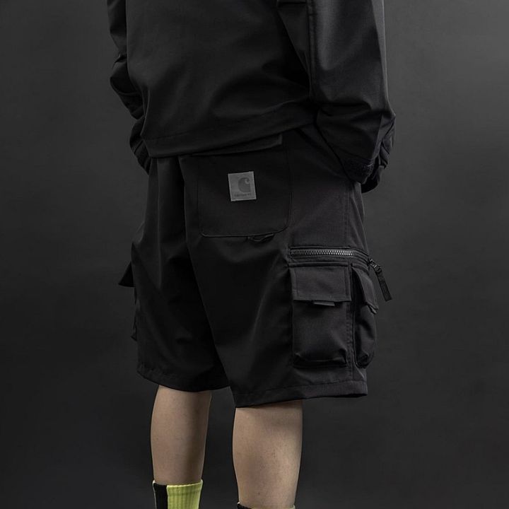 carhartt-กางเกงขาสั้นผู้ชายสะท้อนแสงมีกระเป๋า-กางเกงขาสั้นผู้ชายกันน้ำ5นาที