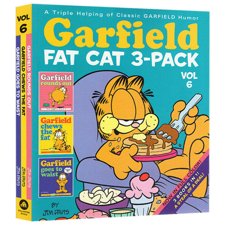 Garfield Fat Cat 3-Pack 6 Children's Books | Lazada