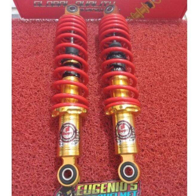 Mutaru Rear shock for wave 125 310mm gold series ( red gold) | Lazada PH