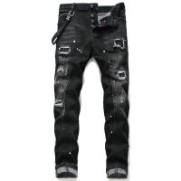 Hot Dsquared2 New Trend Fashion Mens Jeans Embroidery Tight Spring And Autumn Mens Jeans DSQ2