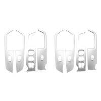 8x for Ix25 Creta Chrome Inner Door Armrest Window Switch Cover Decoration Control Panel 2015-2019