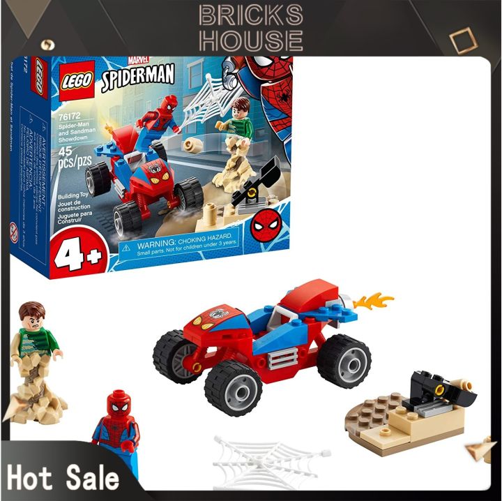 LEGO Marvel's Spider-Man: Spider-Man and Sandman Showdown 76172 Collectible  Building Toys, New 2021 (45 miếng) 