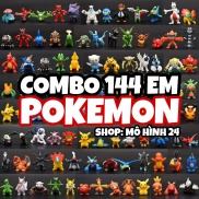 Combo 144 nhân vật đồ chơi Pokemon anime nguyên set bộ đồ chơi dễ thương