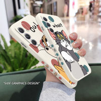 เคสพอยท์แคทเมาส์ Samsung Galaxy A54 A34 A24 A14 A04 A04S A04E 4G 5G ซิลิโคนเหลวรูปแบบด้านข้าง