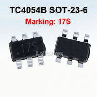 10ชิ้นป้าย TC4054B 17S SOT23-6 SOT-23-6 SOT-23 0.5A ชิปจัดการการชาร์จแบตเตอรี่ลิเธียมเชิงเส้นแบบใหม่ดั้งเดิม