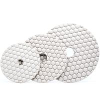 3 /4 /5 Dry Buffing pad Diamond Final Polishing Pad White Buff Disc for Marble Granite Concrete Stone 2 Pieces