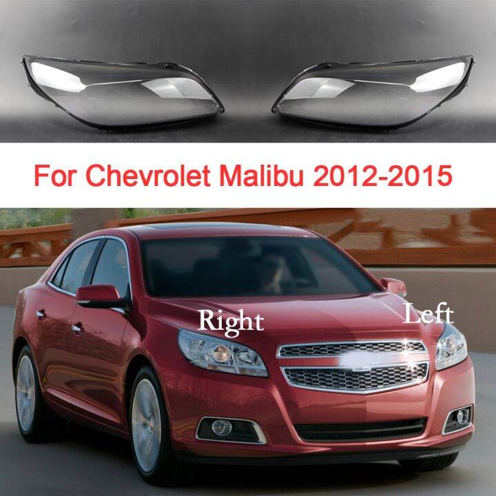 กระจกไฟหน้ารถสำหรับเปลี่ยนฝาครอบไฟหน้ารถ-chevrolet-malibu-2012-2015เลนส์พีวีซีเพล็กซิกลาสไฟหน้าอุปกรณ์เสริมรถยนต์ทดแทน