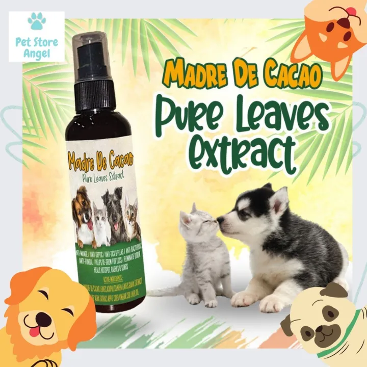 UOApDOOO Pure Madre de Cacao Leaves Extract spray for pet Dogs cats 100