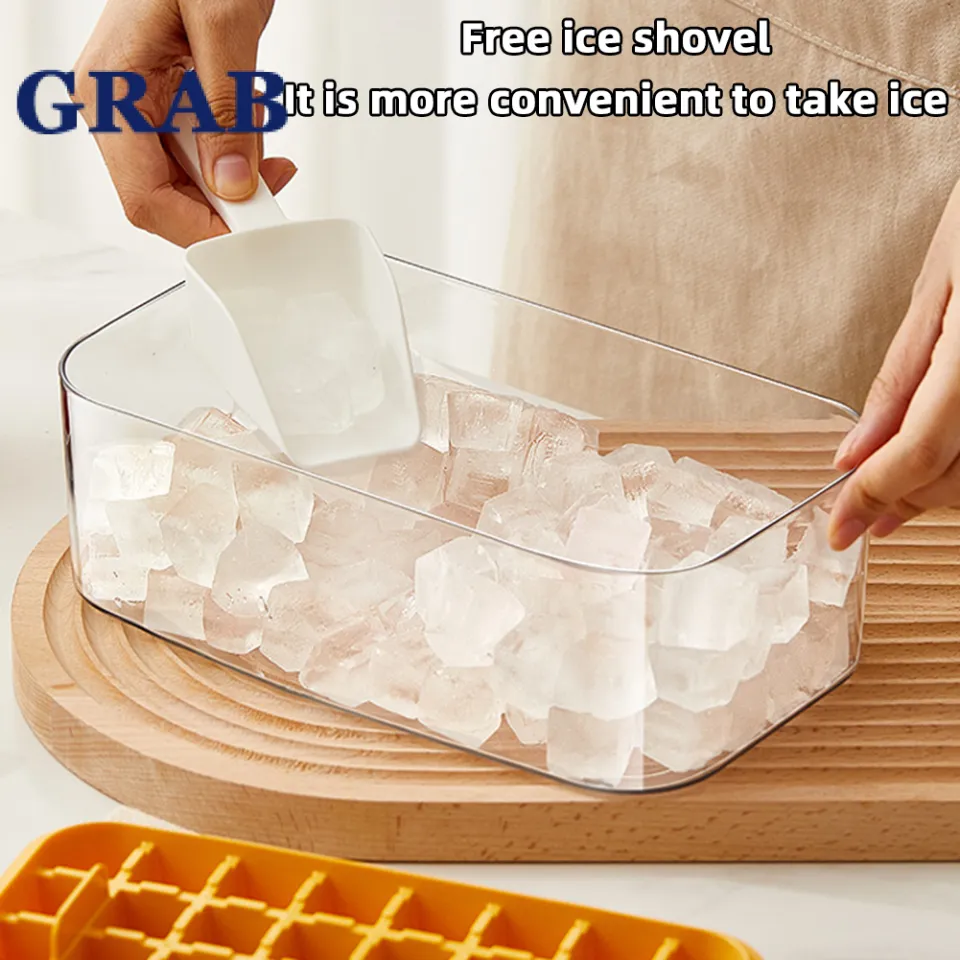 Press-type Ice Cubes Tray With Lid Multipurpose Baby Food Making Template  Quick Release Ice Maker