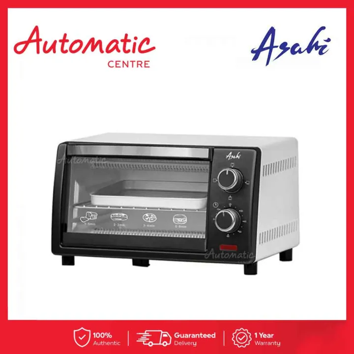 Asahi OT 911 Oven Toaster with Large frameless viewing glass door and