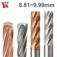 YZH 8.81mm ~ 9.99mm เครื่องคาร์ไบด์ Reamer HRC50 HRC60 ความอดทน + 0 + 0.005 ร่องเกลียว Harened Steel Metal Cutter CNC Inner Hole