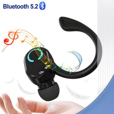 W6 Bluetooth Headset V5.2 Earbud In-Ear Headphones Single-Side Earphones Office Business Earpiece